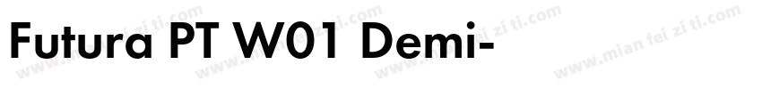 Futura PT W01 Demi字体转换